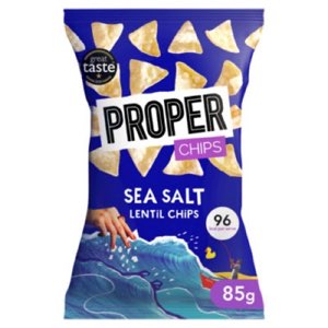 PROPERCHIPS Sea Salt Lentil Chips 85g