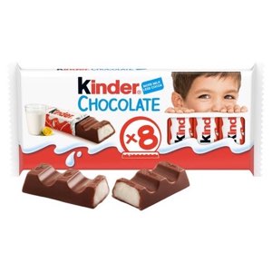 Kinder Chocolate Bars 8 pack 100g