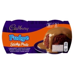 Cadbury Fudge Sticky Sponge Pudding 2 pack