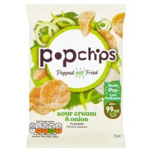 Popchips Sour Cream & Onion 23g