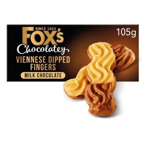 Fox's Viennese Milk Chocolate Dipped Fingers Biscuits 105g