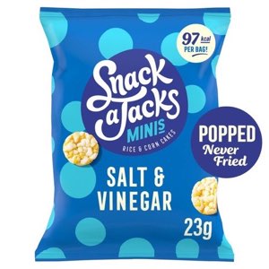 Snack a Jacks Salt & Vinegar Rice & Corn Cakes 23g