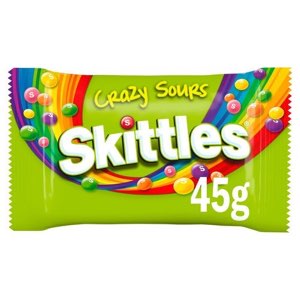 Skittles Crazy Sours Sweets Bag 45g