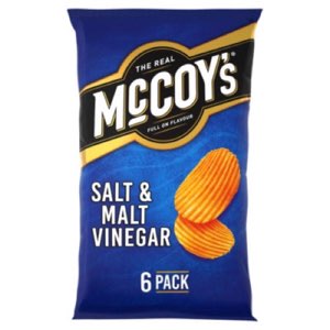 McCoy's Salt & Malt Vinegar Crisps 45g