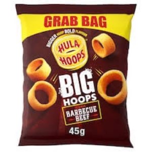 Hula Hoops Big Hoops BBQ Beef Crisps 45g