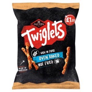 Jacob's Twiglets Original Snacks PMP 1.25 105g
