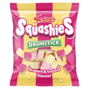 Swizzels Drumstick Squashies Rhubarb & Custard Flavour 120g