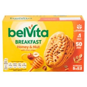 Belvita Breakfast Biscuits Honey & Nuts With Choc Chips 5pack