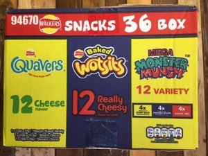 Walkers Mega Monster Munch Pickled Onion Snacks 40g