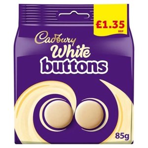 Cadbury White Buttons Chocolate Bag PMP 1.69 85g