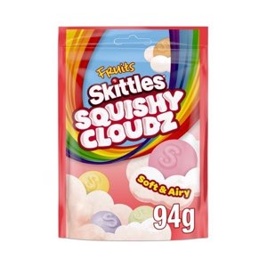 Skittles Squishy Cloudz Sour Sweets Fruit Flavoured Sweets Treat Bag PMP 1.00 70g
