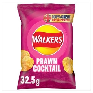 Walkers Prawn Cocktail Sharing Bag Crisps PMP 1.35 70g