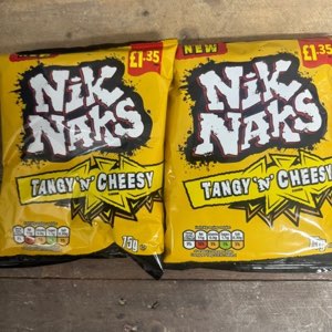 Nik Naks Tangy 'N' Cheesy Crisps PMP 1.35 75g