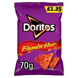 Doritos Extra Flamin' Hot Sharing Bag Crisps Pmp 1.35 70g
