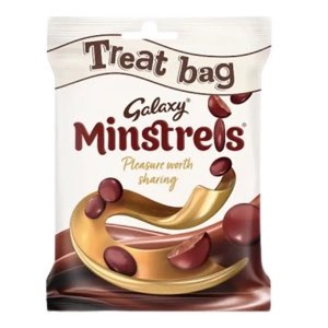 Galaxy Minstrels Milk Chocolate Treat Bag PMP 1.69 80g
