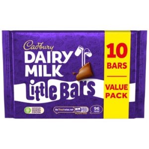 Cadbury Dairy Milk Classic Chocolate Little Bar 10 Pack