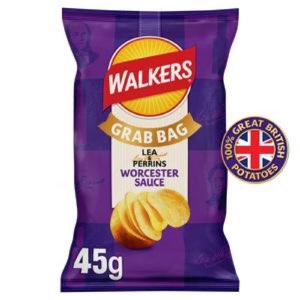 Walkers Worcester Sauce Lea & Perrins Grab Bag Crisps 45g