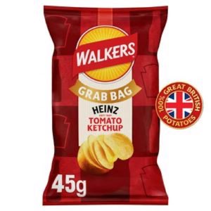 Walkers Heinz Tomato Ketchup Grab Bag Crisps 45g