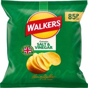 Walkers Salt & Vinegar Crisps PMP 0.85 32g