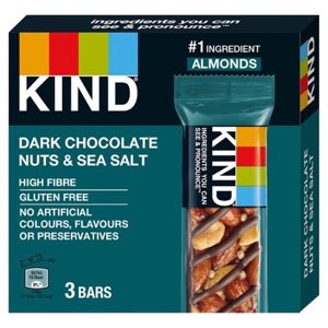 Kind Dark Chocolate Nuts & Sea Salt Bar 3 Pack (3x30g)