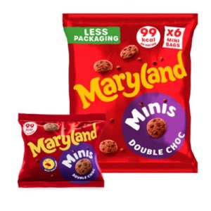 Maryland Minis Cookies Choc Chip 6 Mini Bags 118.8g