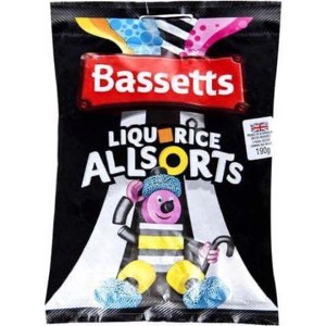 Maynards Bassetts Liquorice Allsorts Candy 130g