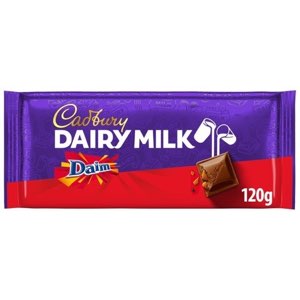 Cadbury Dairy Milk Daim Chocolate Bar PMP 1.75 120g