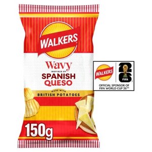 Walkers Wavy Spanish Queso Crisps 50g