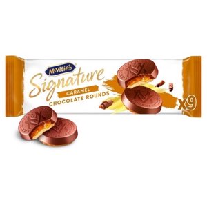 McVitie's Signature Caramel Dark Chocolate Rounds 109g