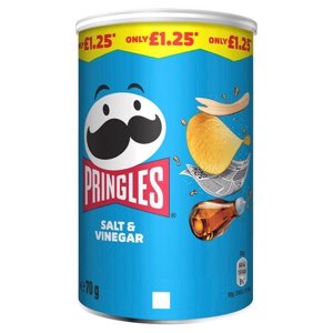 Pringles Salt & Vinegar Snacking Crisps PMP 1.25 70g