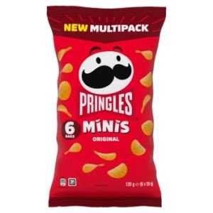 Pringles Minis Original Multipack Crisps 6x20g