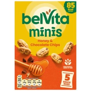 Belvita Minis Honey & Chocolate Chip 5 Pack