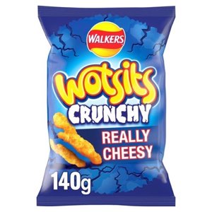 Walkers Wotsits Crunchy Really Cheesy Flavour Corn Puffs Grab Bag 45g