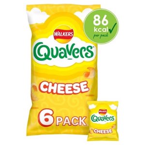 Walkers Quavers Cheese Multipack Snacks 6x16g