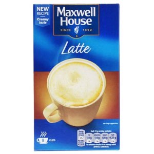 Maxwell House 8x12g Instant Coffee Sachets Latte