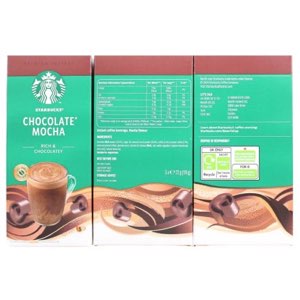Starbucks Premium Instant 5x22g Coffee Sachets Chocolate Mocha