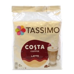 Tassimo Costa Latte Coffee Pods 8's