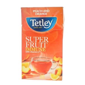 Tetley Super Fruit Immune Tea Bags Peach & Orange 20's